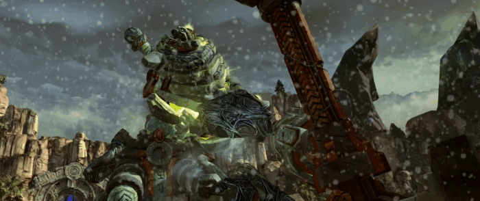 Gif картинка "Падение кристалла"