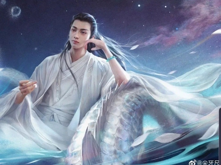 Водный дракон Лео Ло в дораме «Удушающая сладость, заиндевелый пепел» 2018 (из открытых источников)