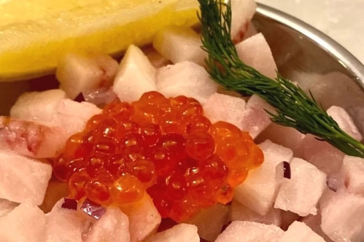    Салат «Индигирка» — знаковое блюдо якутской кухни.