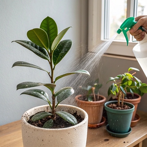    Опрыскивание комнатных растений зимой Кристина Борунова