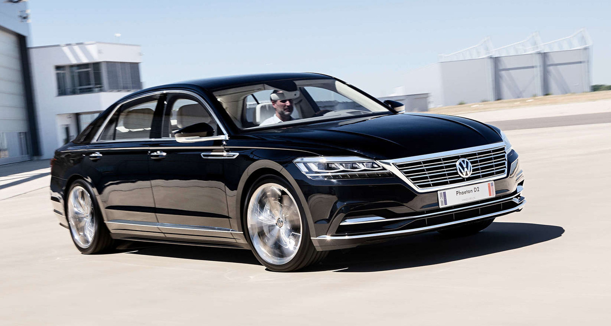 Официальное изображение преемника Volkswagen Phaeton. К сожалению, эта машина так и не была запущена в серийное производство. Фото: Volkswagen  📷
