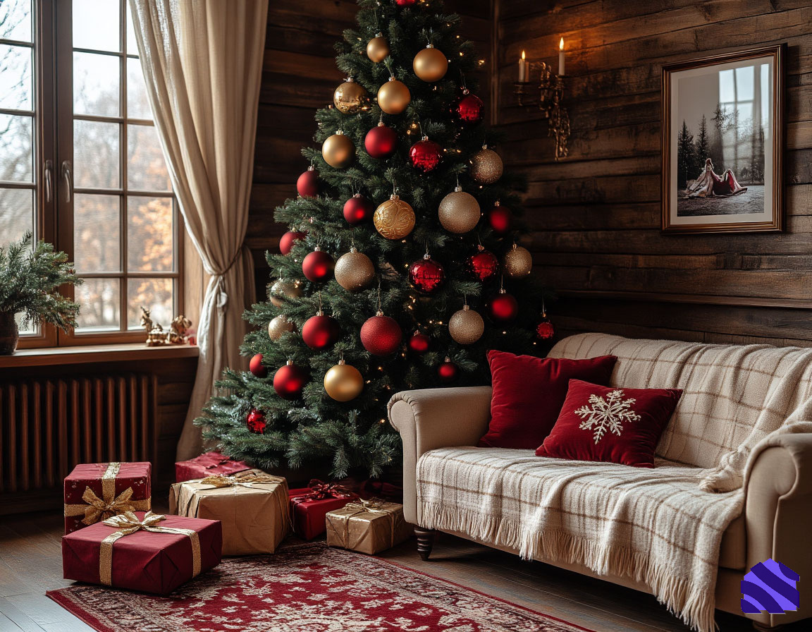 Новогодняя елка в доме