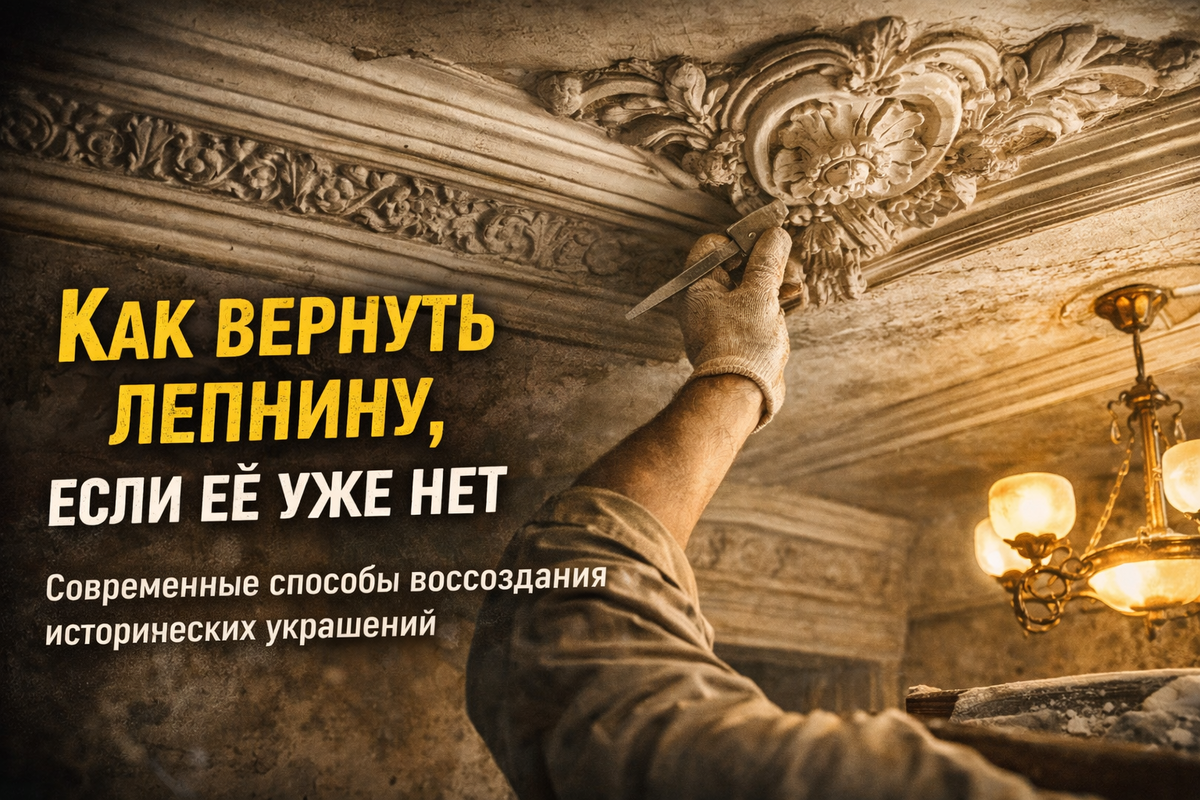 Как вернуть лепнину, если ее уже нет 