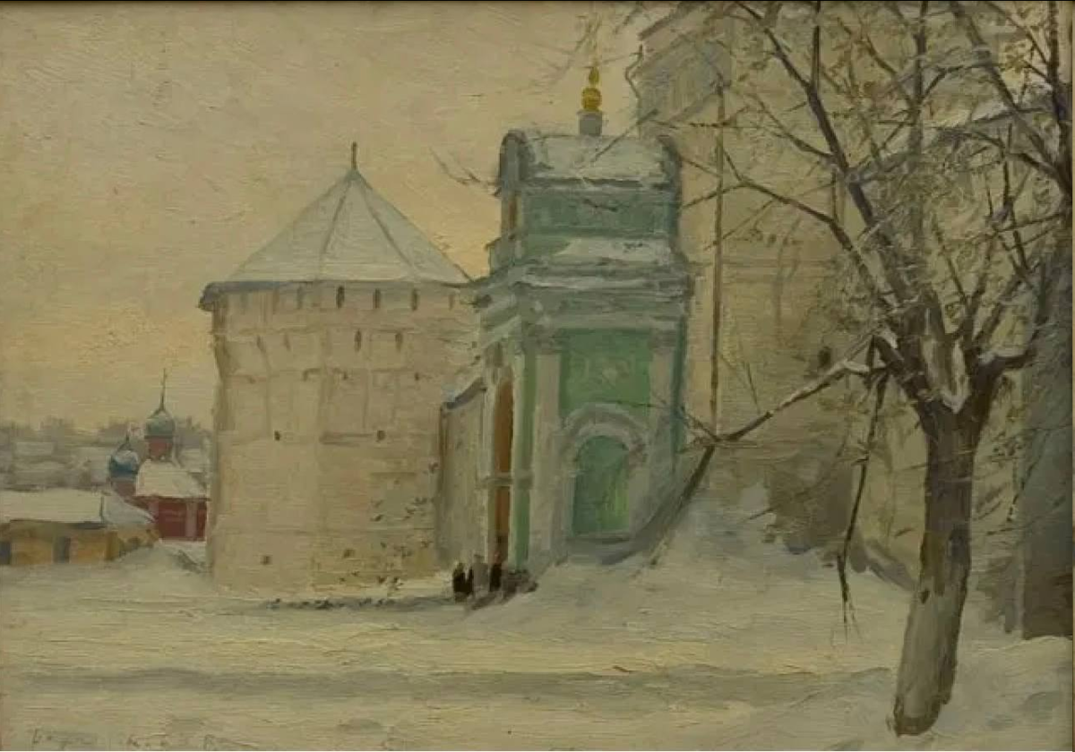 Николай Барченков. «Вход в Лавру». 1957