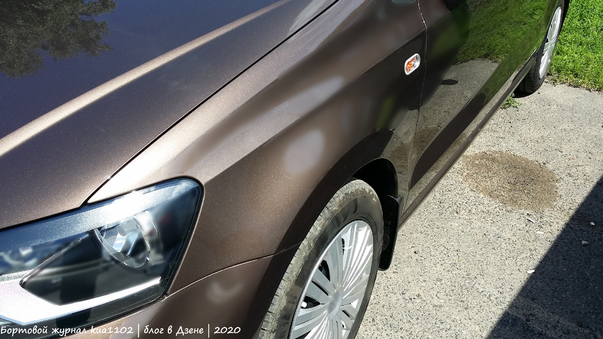 Вот так выглядела кромка капота у Volkswagen Polo. Автор фотографии kua1102