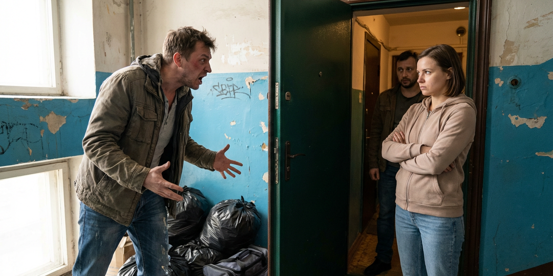 Брат мужа решил пожить у нас месяц и обнаружил свои чемоданы на лестнице