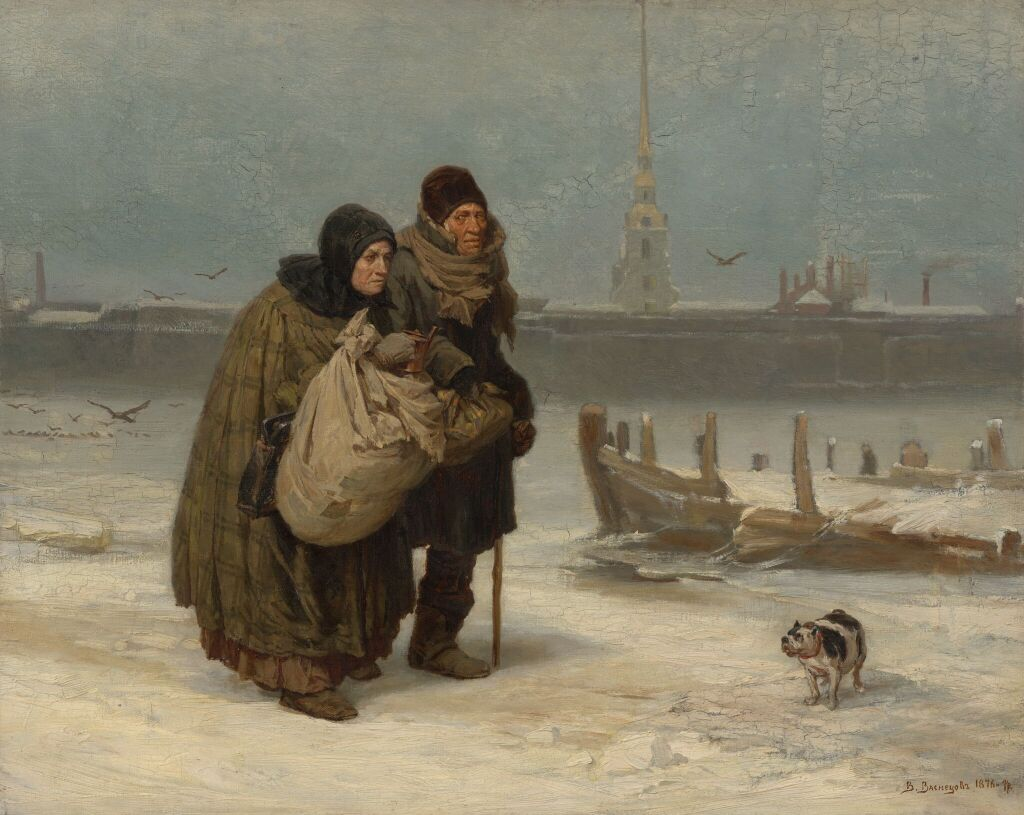 «С квартиры на квартиру», 1876. (Источник - сайт ГТГ)