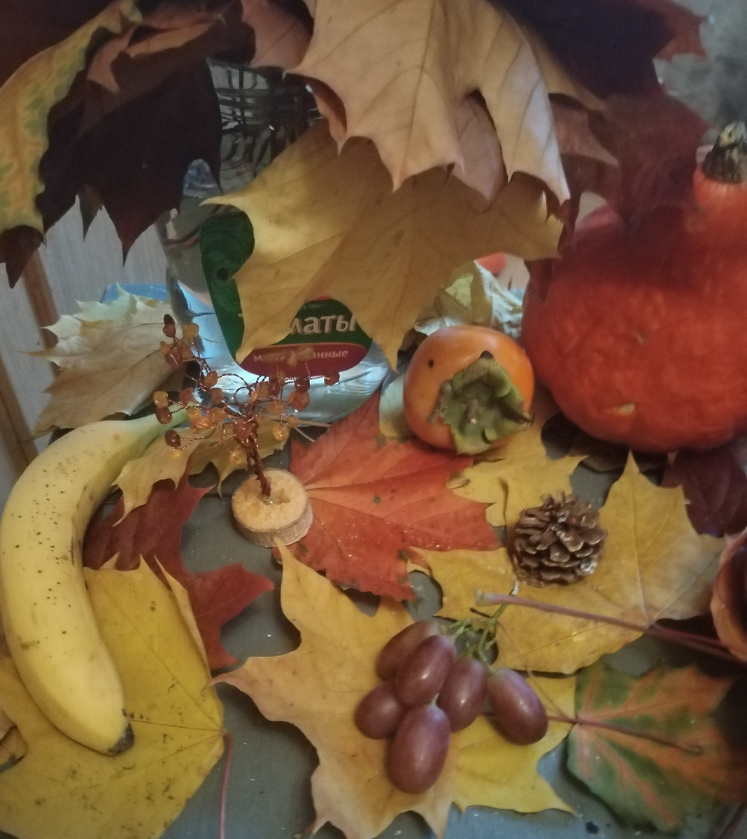НАТЮРМОРТ ОСЕННИЙ, ОТ ВНУЧЕК! из личных фото автора Лидии Шатиловой