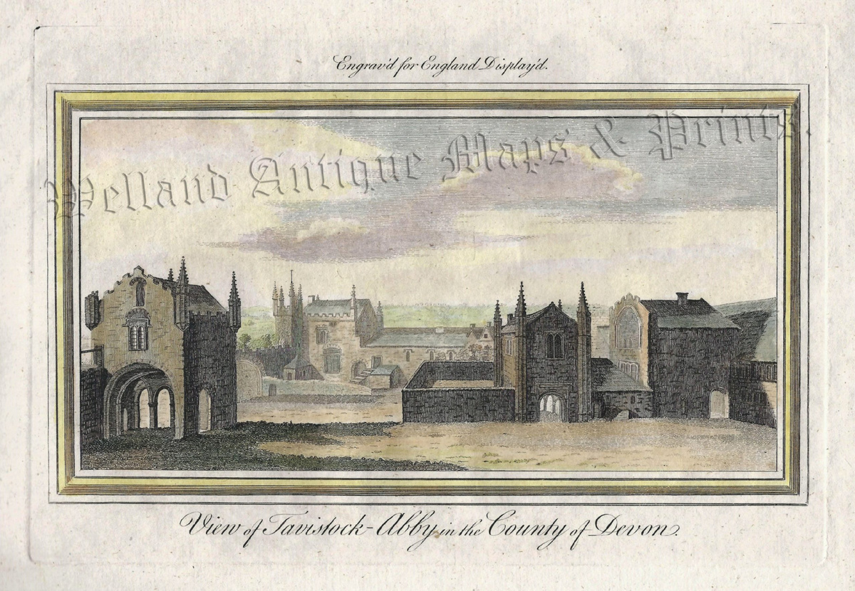 ‘View of Tavistock Abby in the County of Devon.’c.1769 (ex ‘England Display’d)