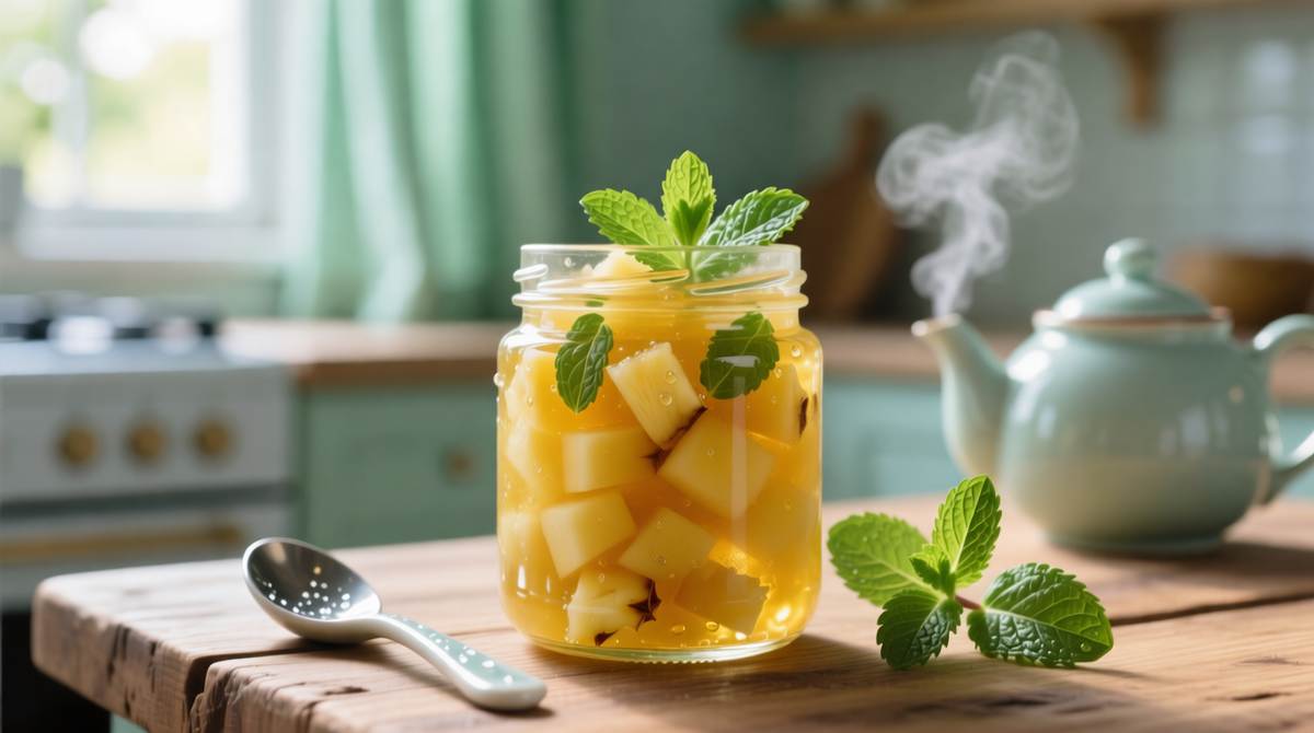 Ананасовое варенье с мятой