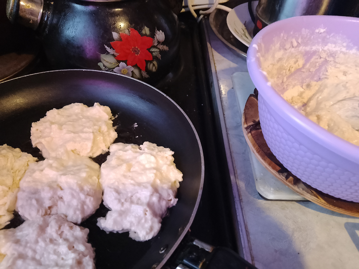 Фото автора, тесто получилось густватое