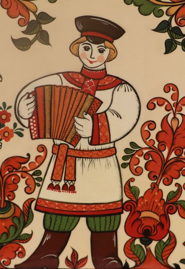 Борецкая роспись. Художник М.Юкина, Фрагмент