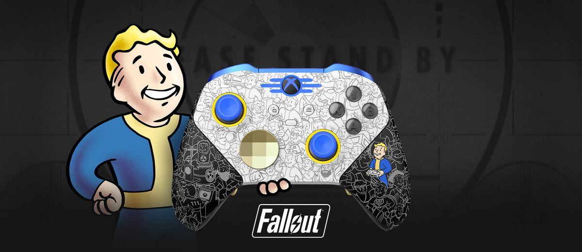 Создайте свой собственный беспроводной контроллер Xbox Wireless Controller или Xbox Elite Wireless Controller Series 2 в стиле Fallout!