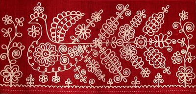 Карельская вышивка. Фрагмент
