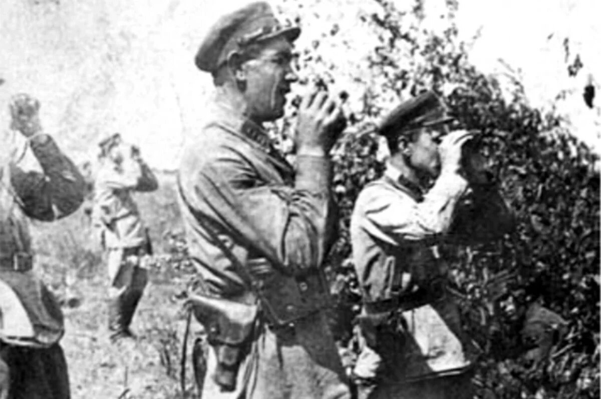    Офицеры 61-й дивизии.