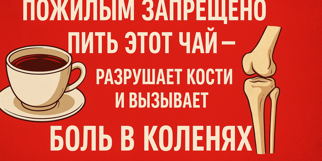 После 60 этот чай кажется безобидным — пока не начинают болеть колени. Врачи потом лишь разводят руками