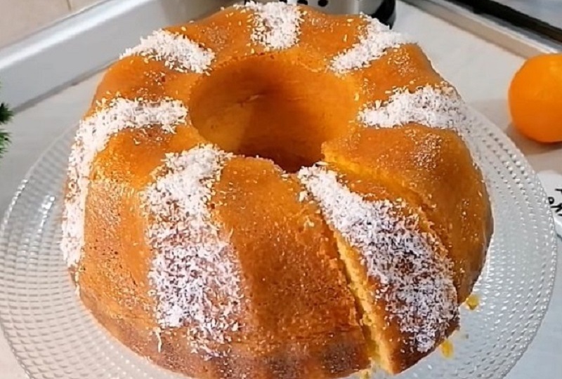 Нежнейший мандариновый кекс – отличный десерт для новогодних праздников