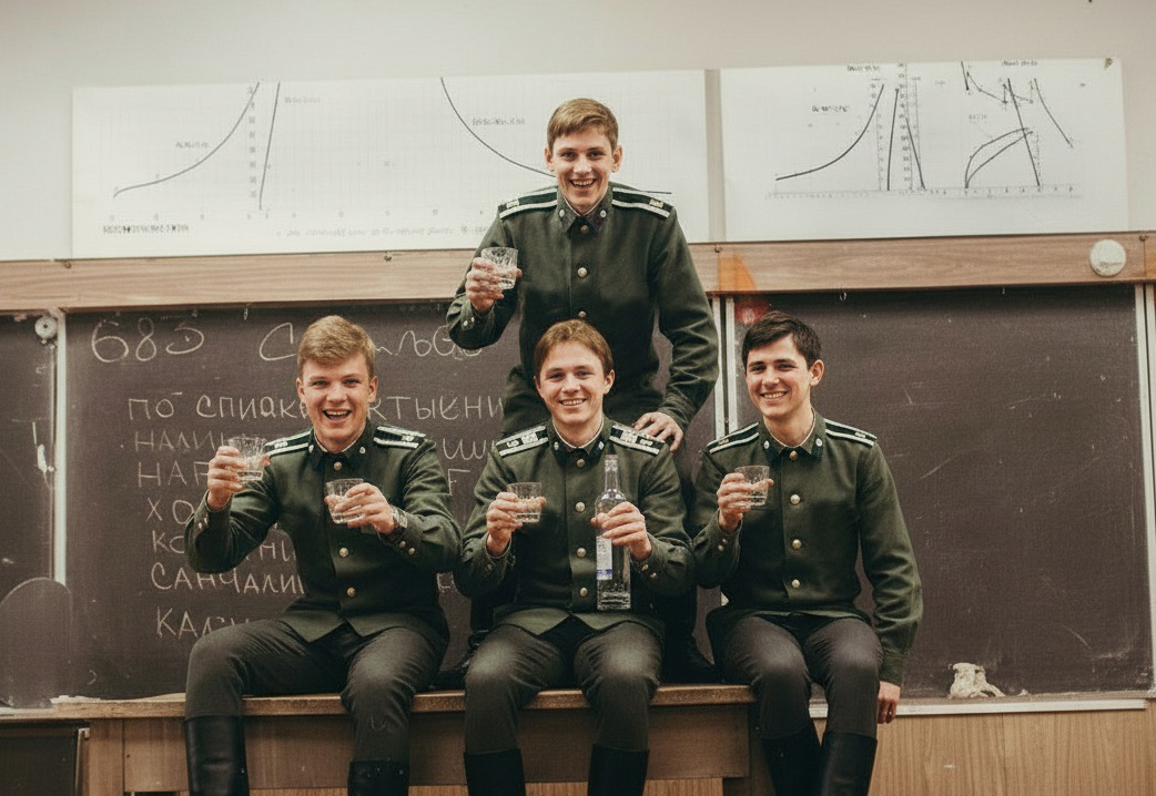 683 учебная группа Училища ВОСО, Ленинград, 1980 год.