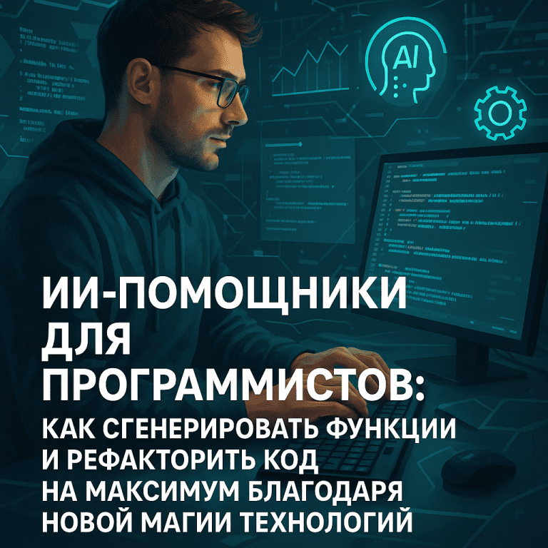    ИИ-помощники для программистов: как сгенерировать функции и рефакторить код на максимум благодаря новой магии технологий Сергей
