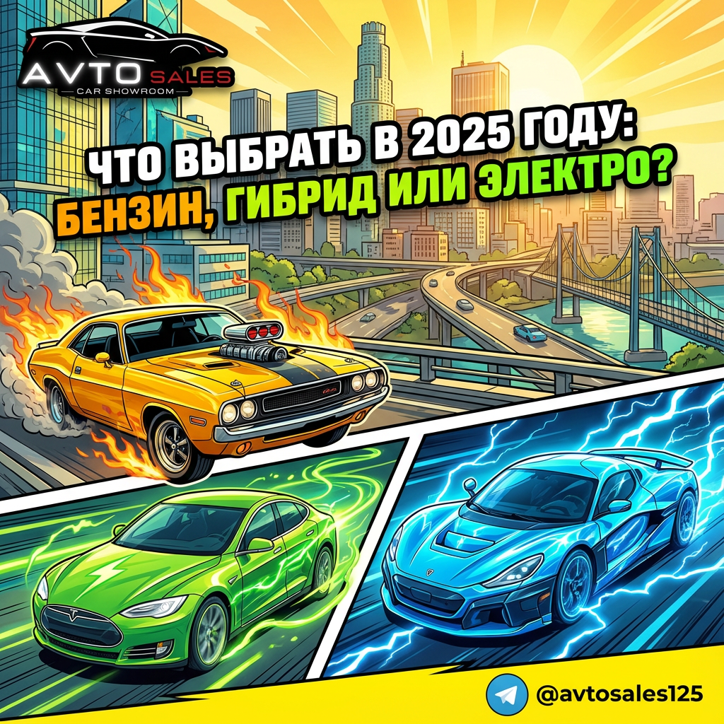    Как выбрать лучший автомобиль в 2025: бензин, гибрид или электромобиль? Авто Сейлс