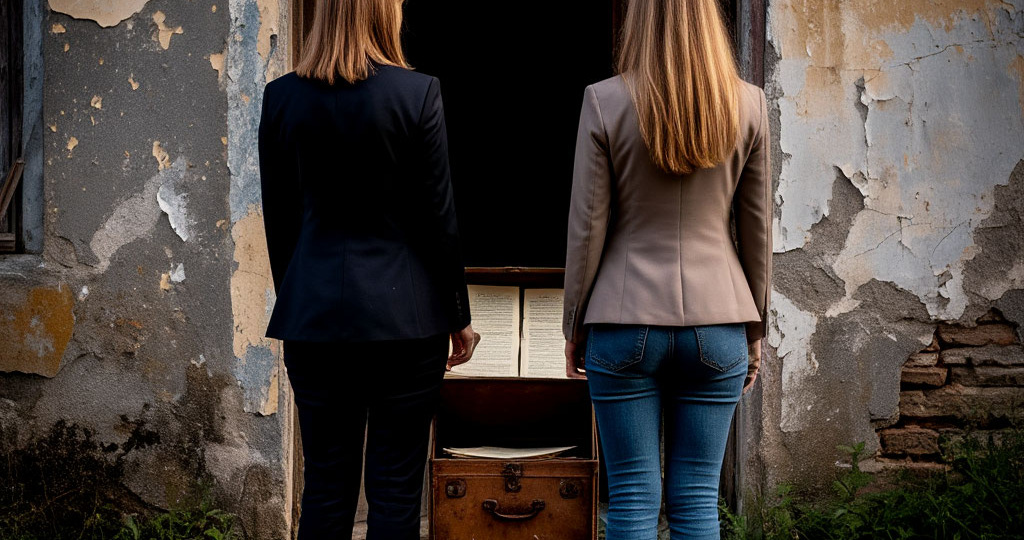 Две дочери одного отца: одна в нищете, другая в золоте....