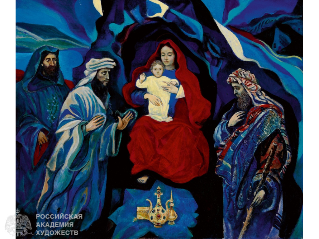 Фрагмент экспозиции «Пробуждение Сакрального» Веры Мыльниковой в МВК РАХ (Москва, Пречистенка, 19). Фото: Виктор Берёзкин, пресс-служба РАХ. 2025