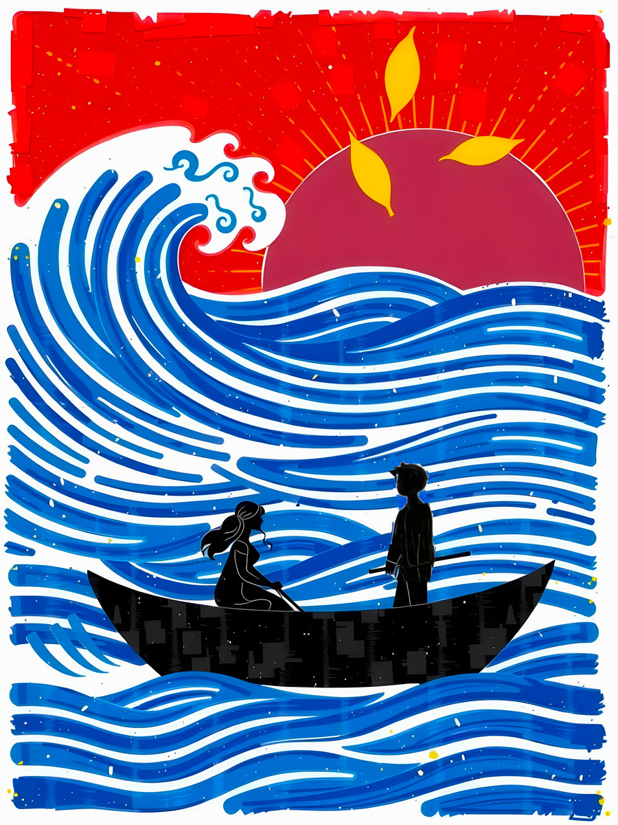     Переправа. Иллюстрация создана с помощью нейросетей StableDiffusion и StableDiffusion и программы Photoshop.