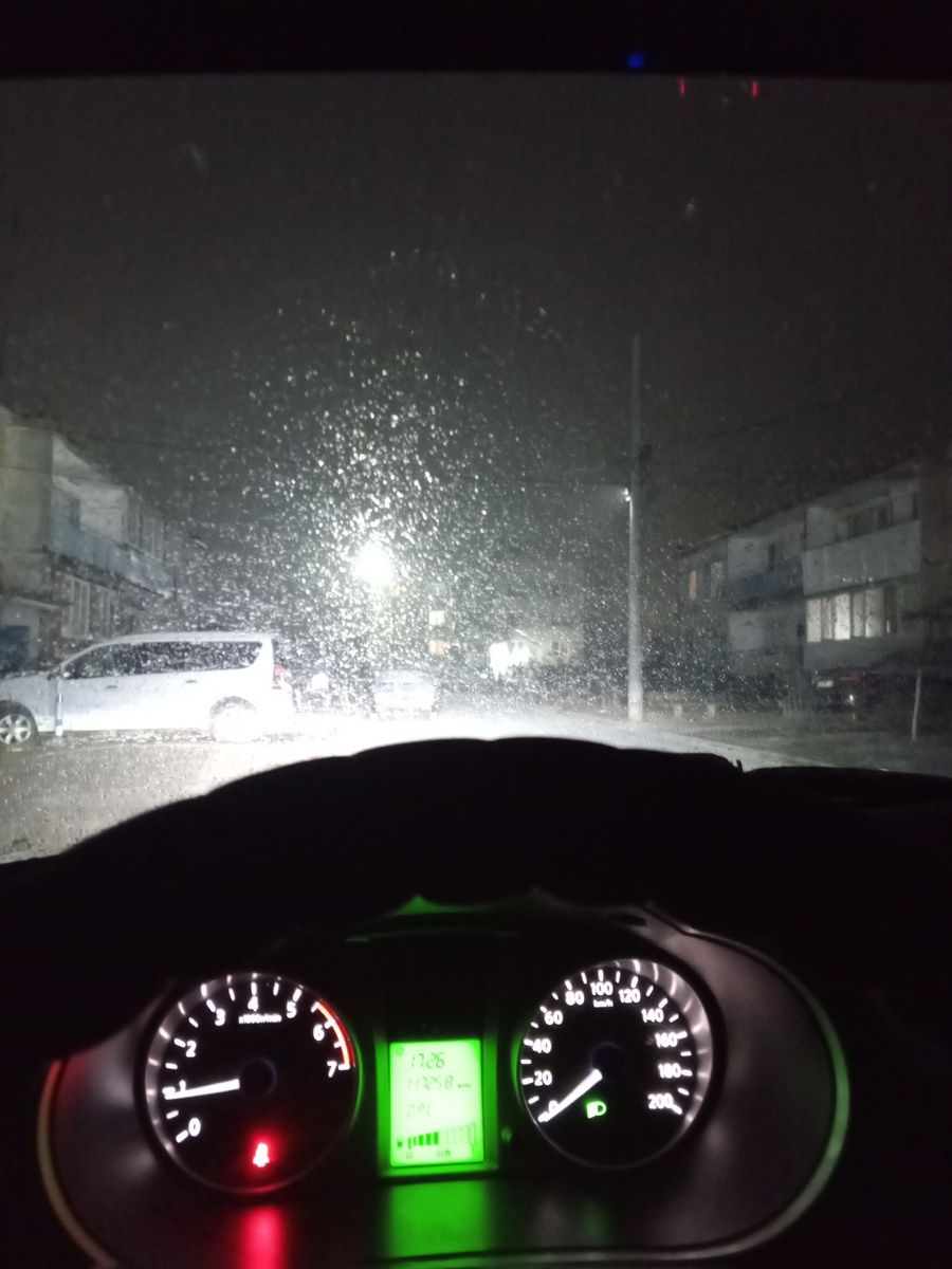 В пятницу вечером пурга прям была 