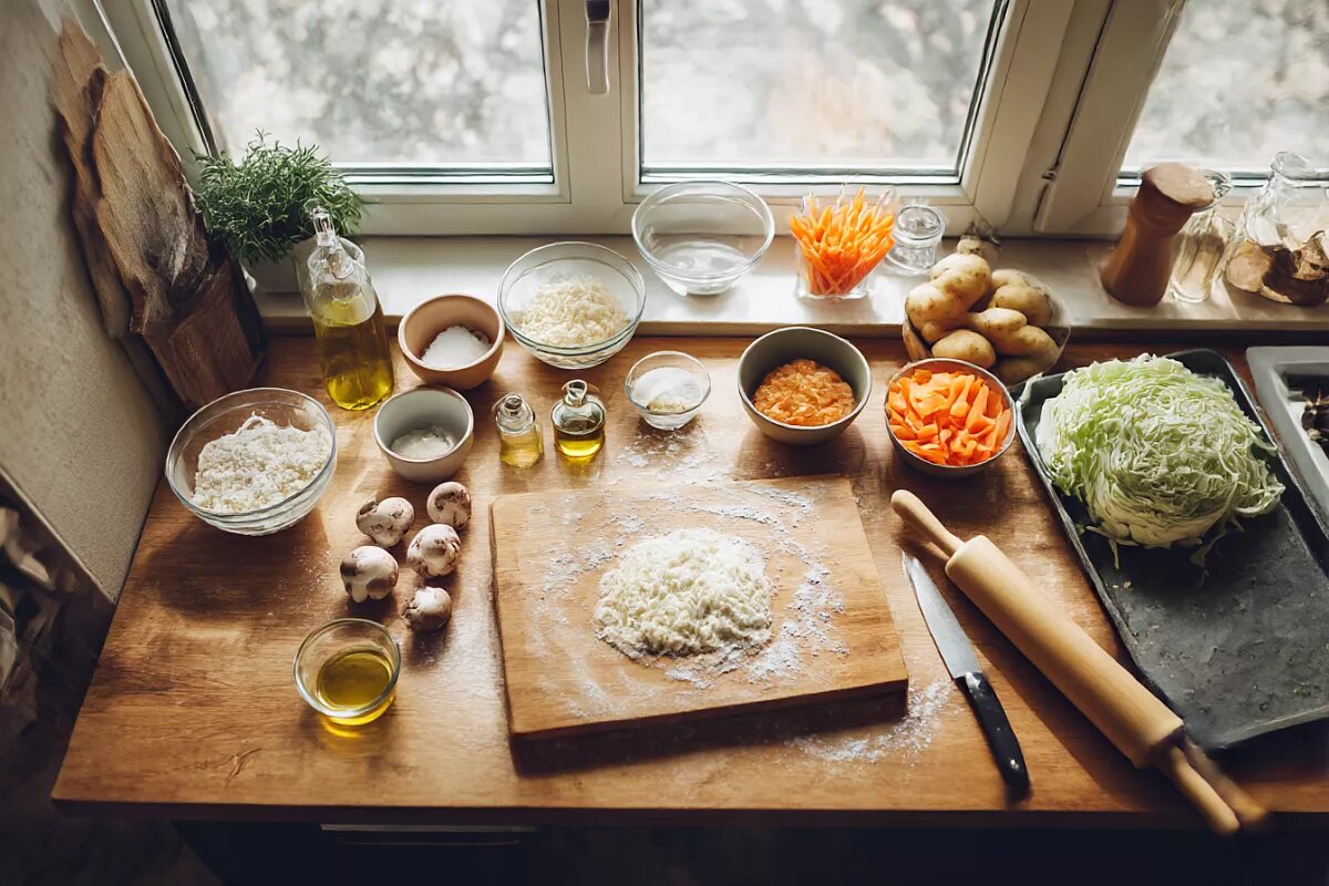    Если хотите постные пирожки, смазывайте крепким чаем вместо желтка.
