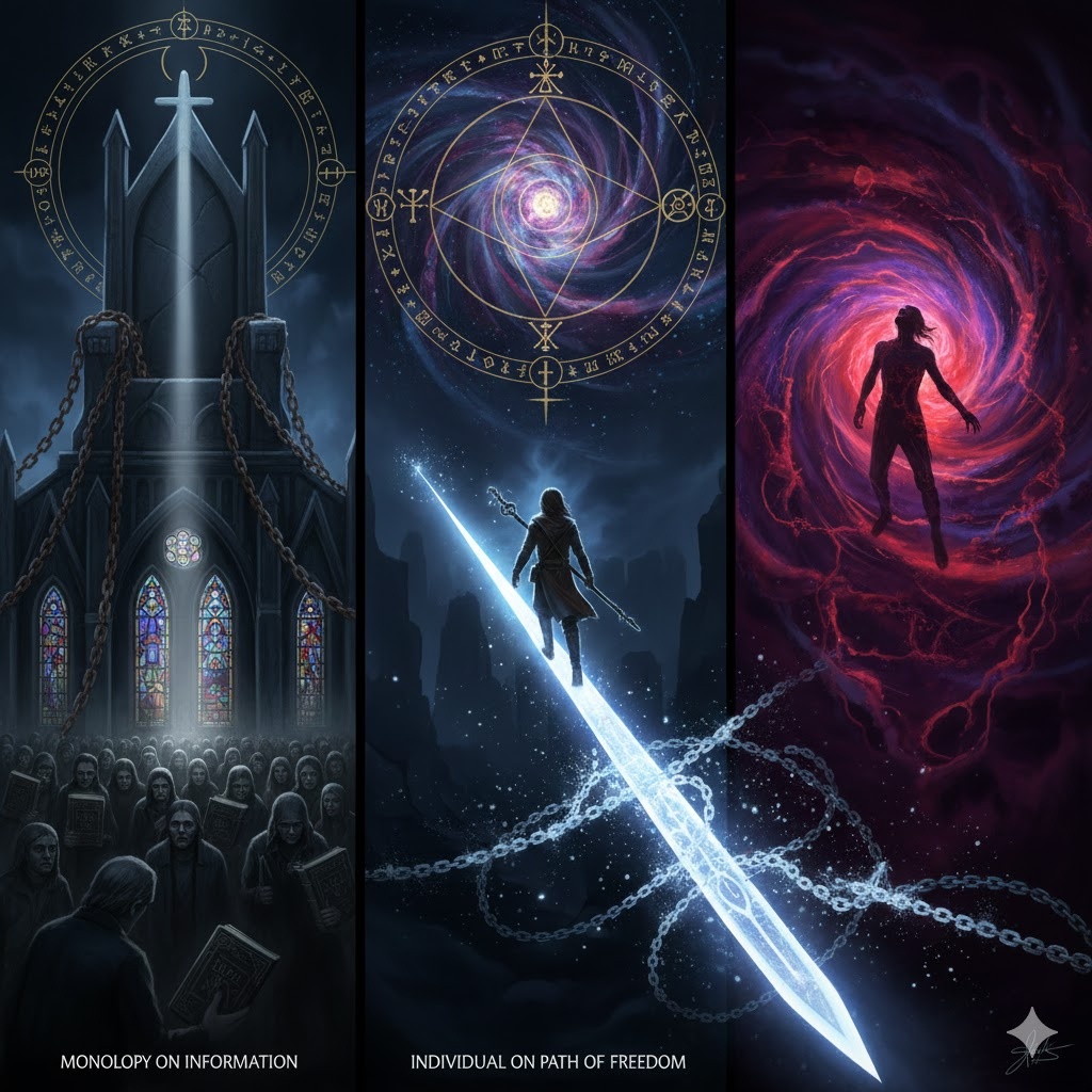 "Путь по Лезвию Бритвы", иллюстрация создана сетью Джемини