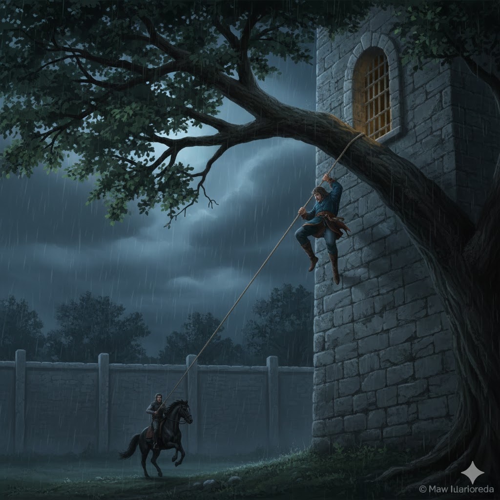 "Смертельный Рывок Свободы", иллюстрация создана сетью Джемини