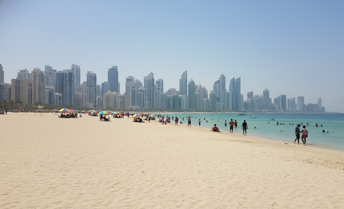 Общественный пляж в Шардже.