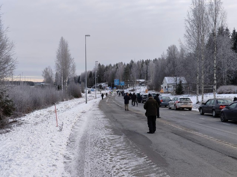    В Финляндии прошли автопробеги в поддержку открытия границы с Россией