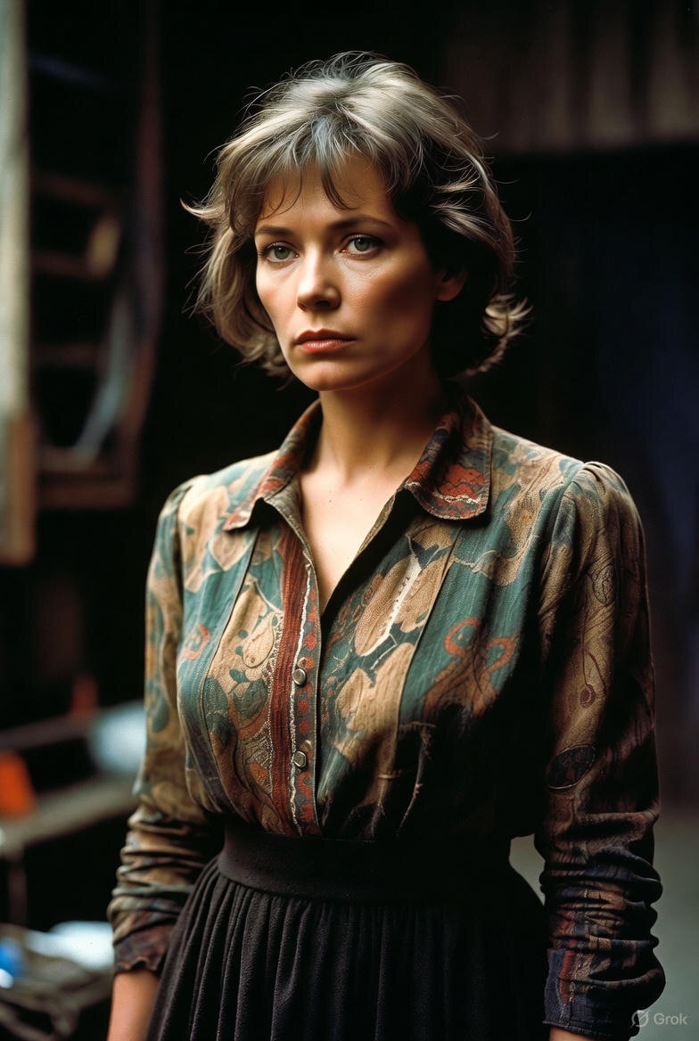 "Бессмертная падшая женщина", иллюстрация создана сетью Грок