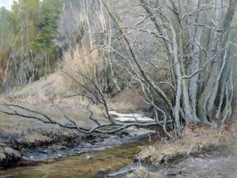 Изображение: Николай Акимов, «Весна. Ручей»