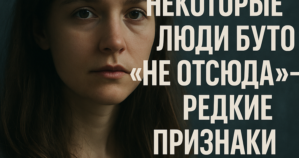 Почему некоторые люди будто -не отсюда- - редкие признаки необычного происхождения?