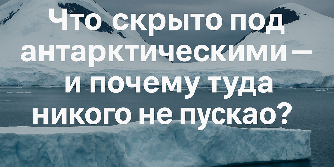 Что скрыто под антарктическими льдами - и почему туда никого не пускают?