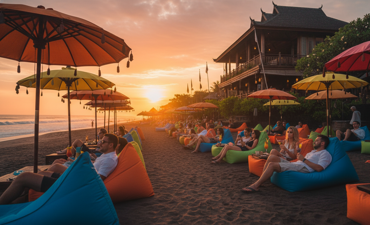 Пляж Семиньяк отдых лакшери, Бали.