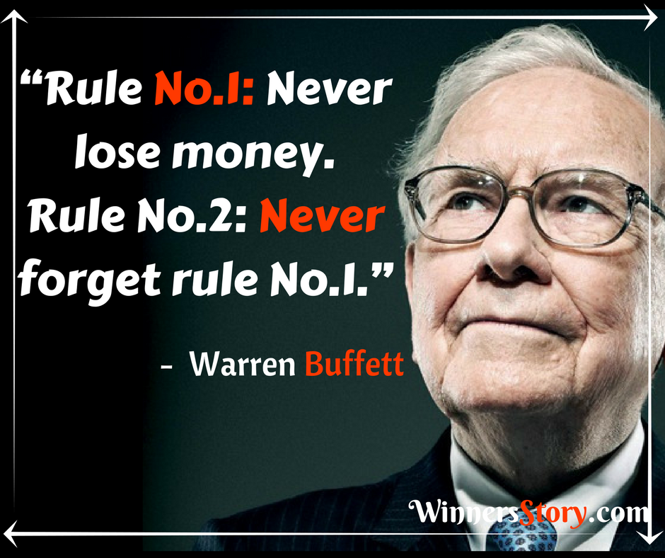 Цитата Уоррена Баффета: «Правило номер один: никогда не терять деньги. Правило номер два: никогда не забывать правило номер один». Картинка из свободных источников в интернете. 