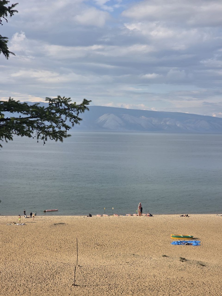 Ольхон - Сарайский пляж, тепература в конце августа 2025 года - 20 градусов, каждый день купались