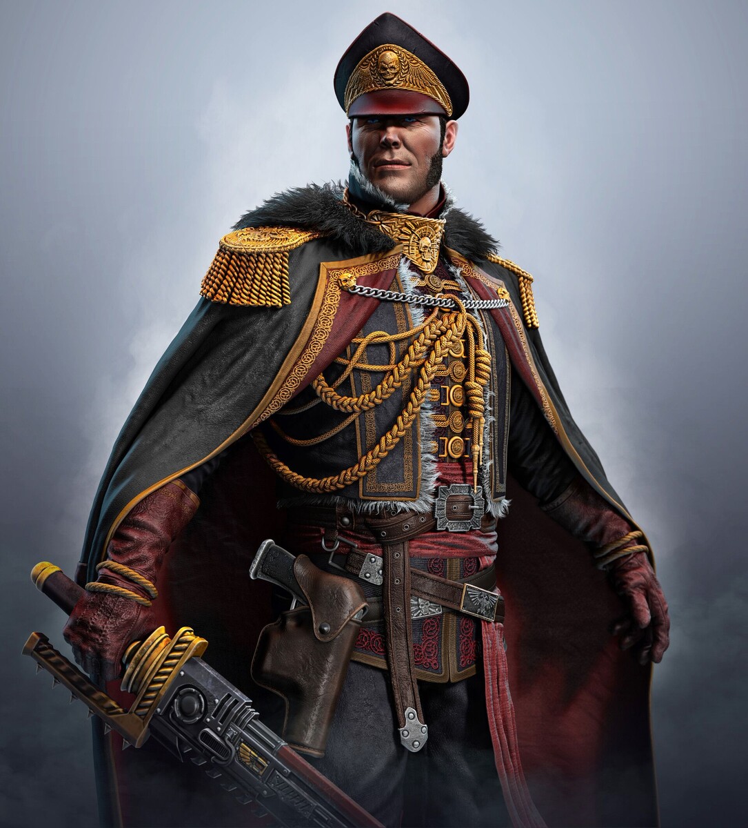 Он боится. Но он знает, что, если дать волю стразу - он погибнет. А ему такого не надо!