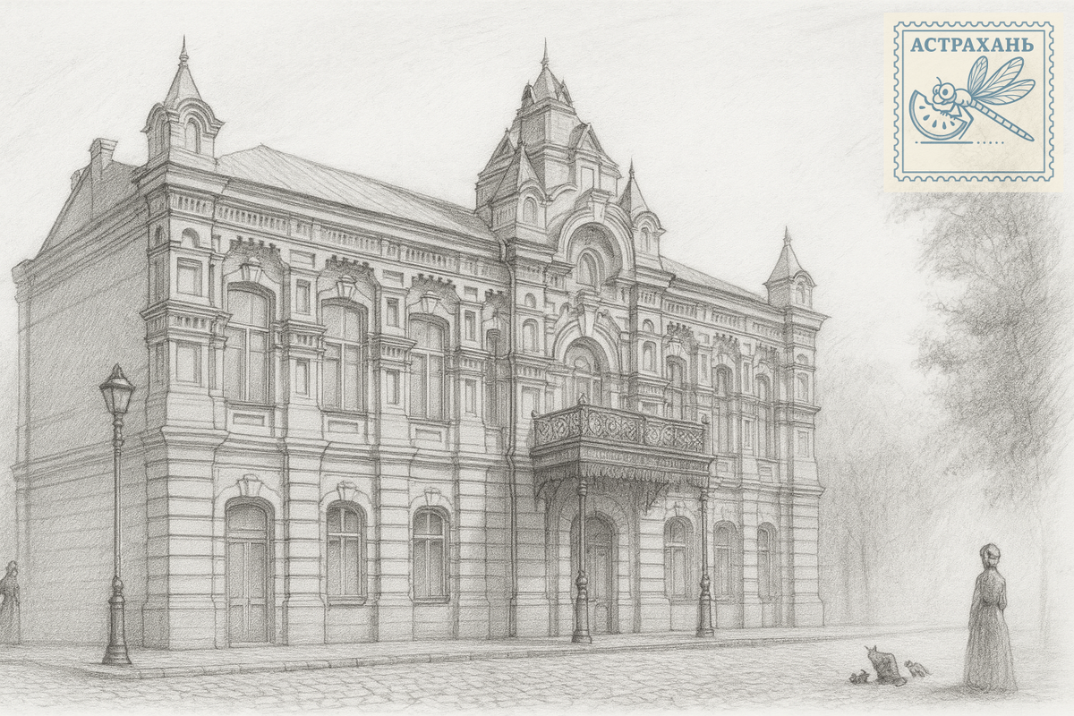 Дом купчихи Агрипины Фирсовны Сериковой, каким я его вижу в конце 19-го века.