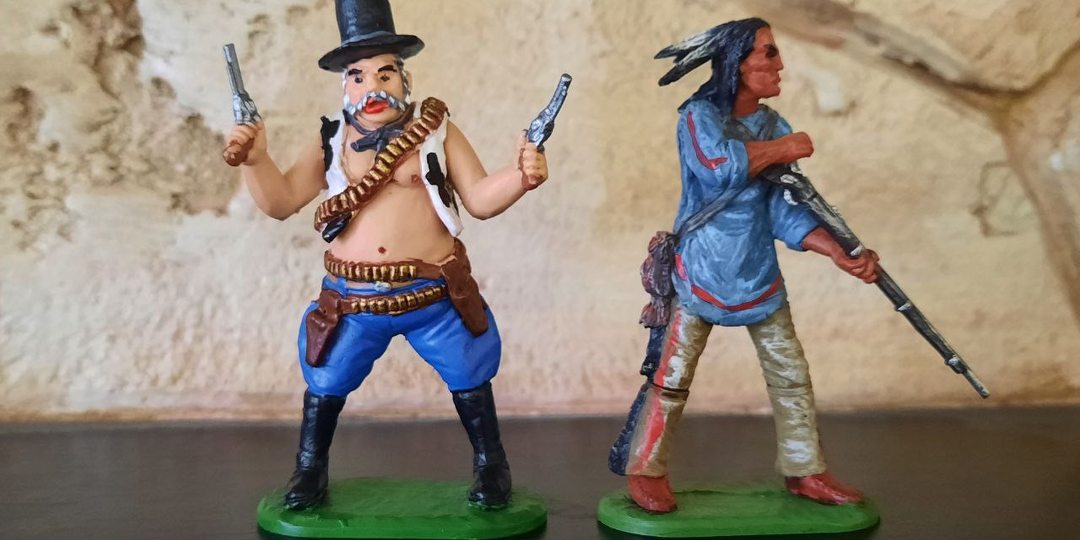 Солдатики Мастерская ALEX-Moscow - индейцы и ковбойцы