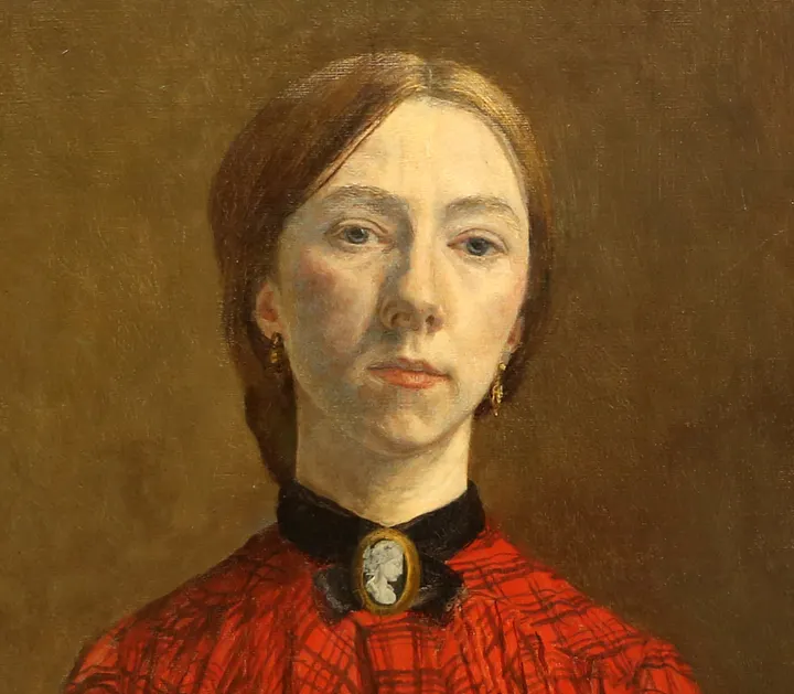 Фрагмент автопортрета (1902) Гвен Джон.Холст, масло