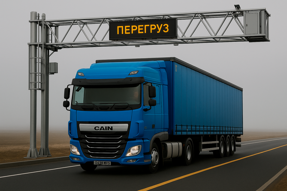 Штраф за перегруз на ось из-за ошибки весовой рамки 