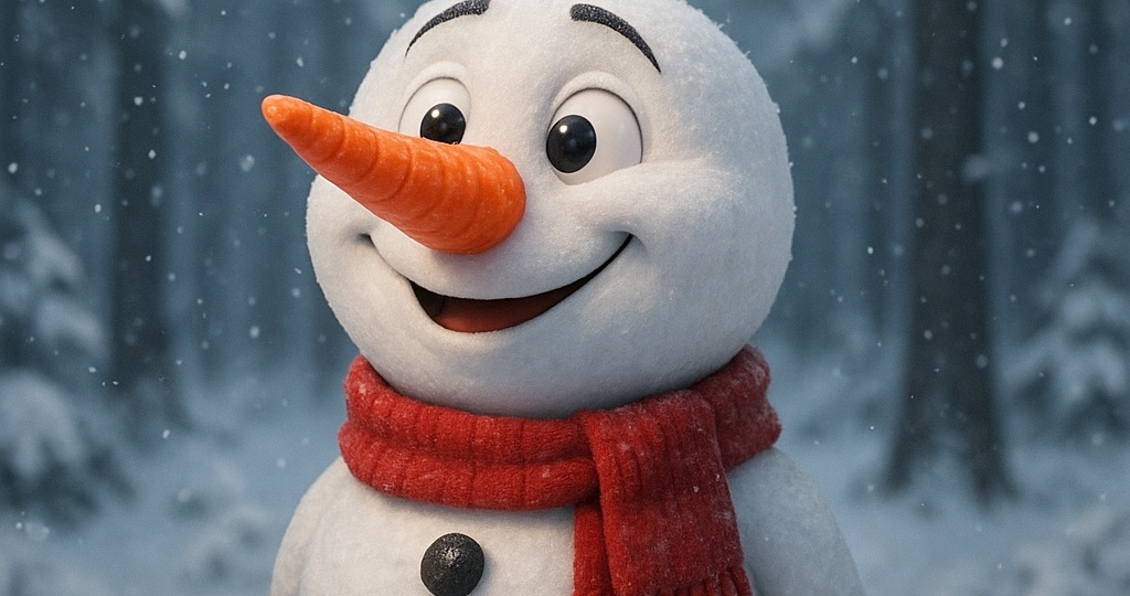 Сказка про доброго снеговика