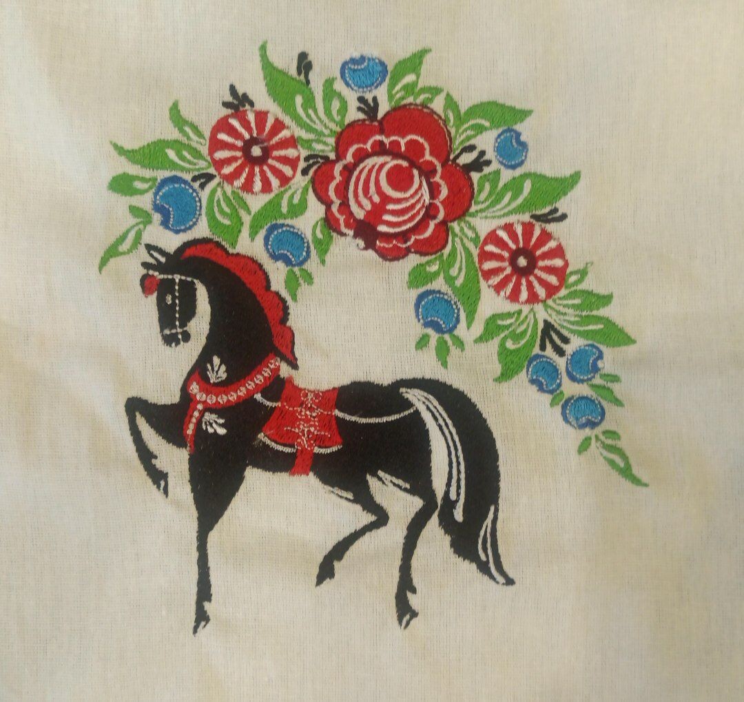 Проба на сумке из хлопка