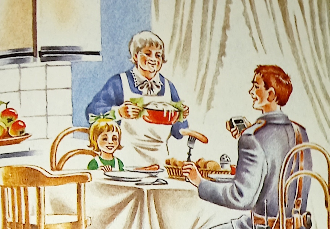 Милиционер Матвиенко. Иллюстр. Ж. Варенцовой. Успенский Э. Н. Про Веру и Анфису., М.: Самовар., 1996. Книжка - моя. И фото картинки сделано мной. Картинка тут в иллюстративных целях.