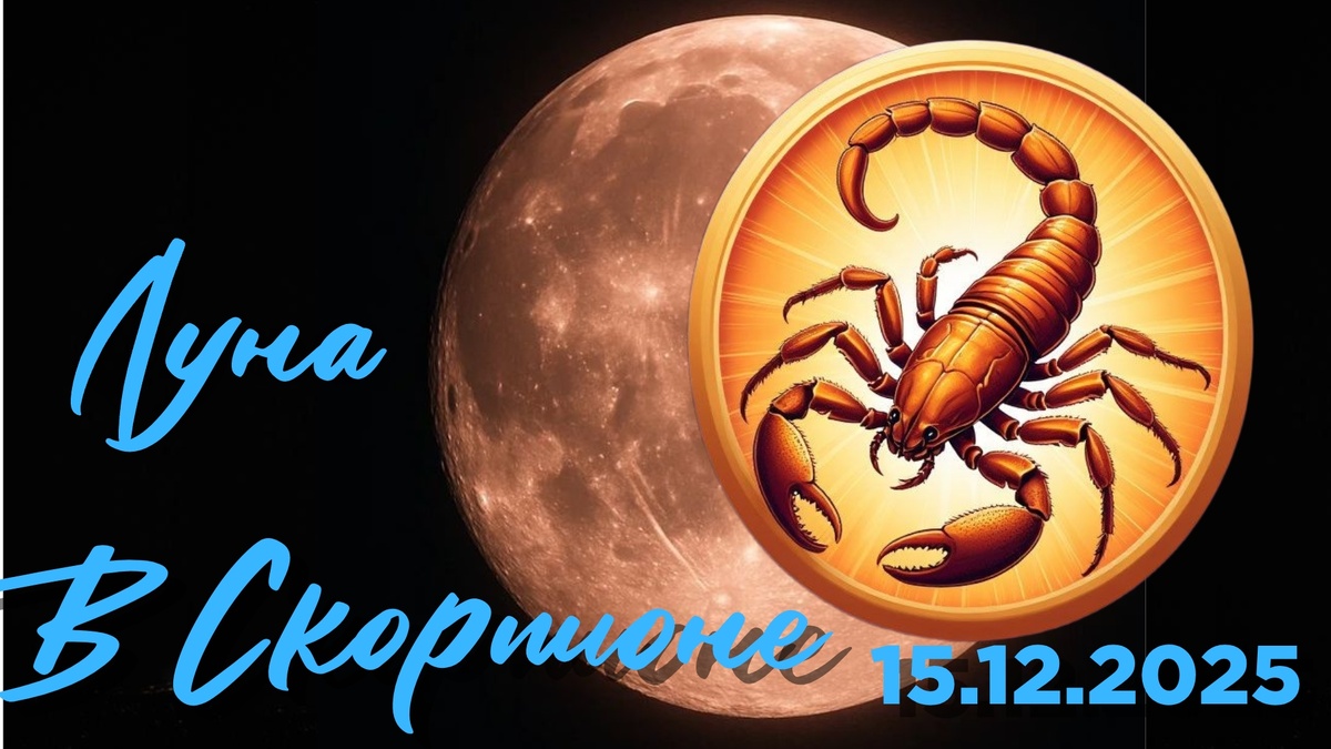 Луна в Скорпионе  с 6часов 51 минуты по МСК
