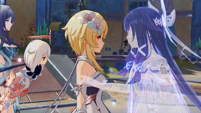    Коломбина проходит сквозь Путешественника